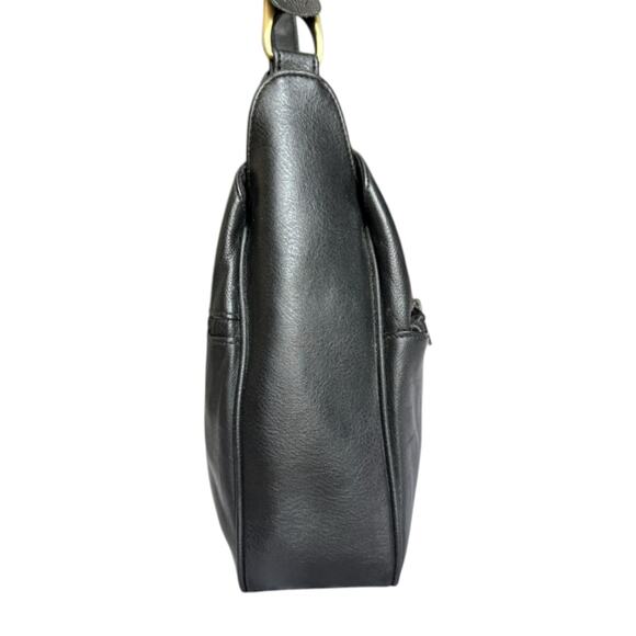 Aurielle Black Leather Bag Tote - Picture 4 of 10